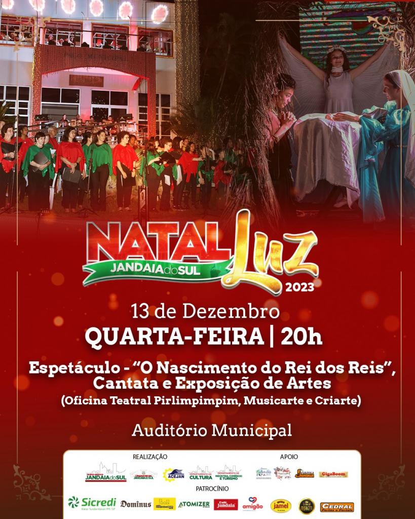 NATAL 2023 - PROGRAMAÇÃO - Prefeitura do Município de Jahu